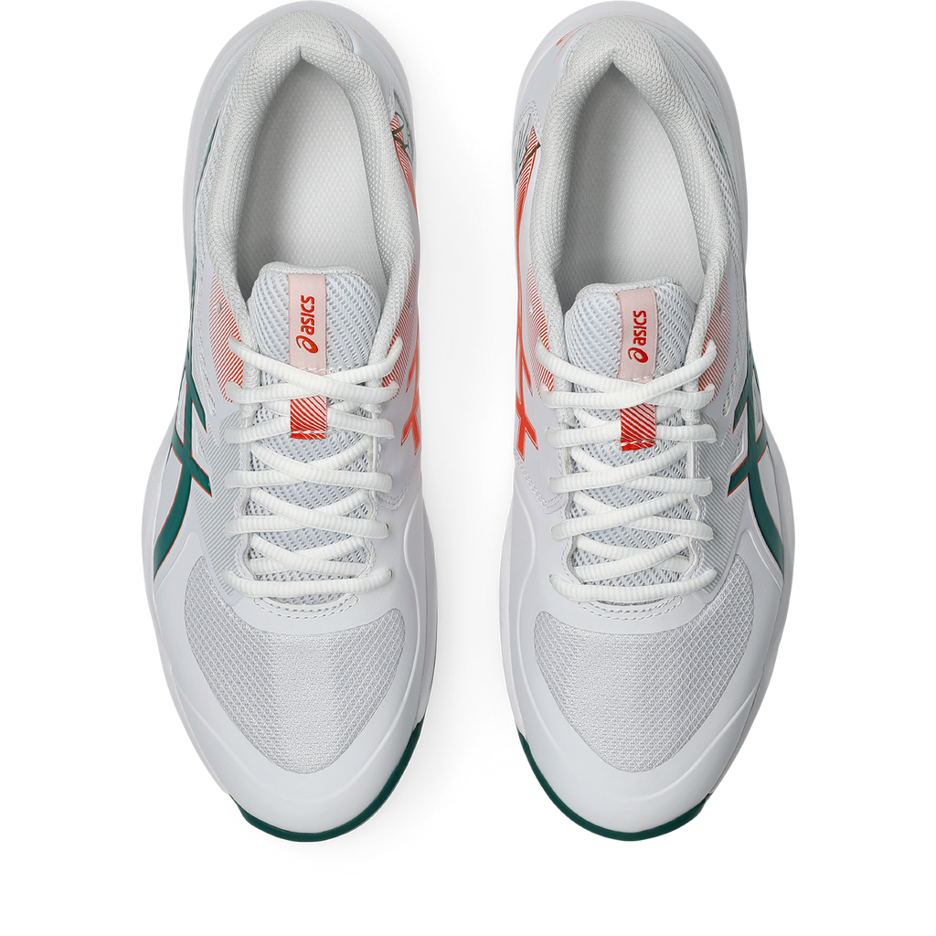 ASICS Game FF Padel White / Jewel Green 1041A493-102 ylhäältä