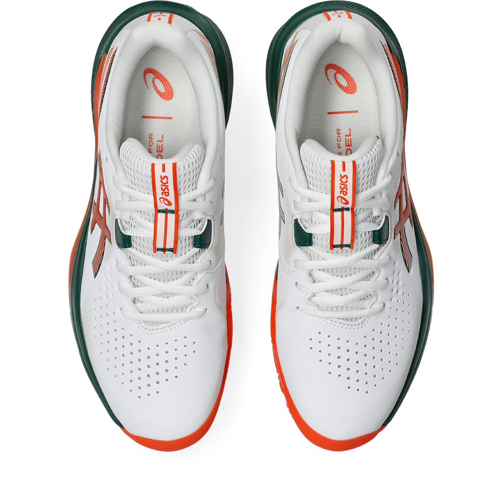 ASICS Gel-Challenger 15 Padel White / Energy Orange 1041A511-102 ylhäältä