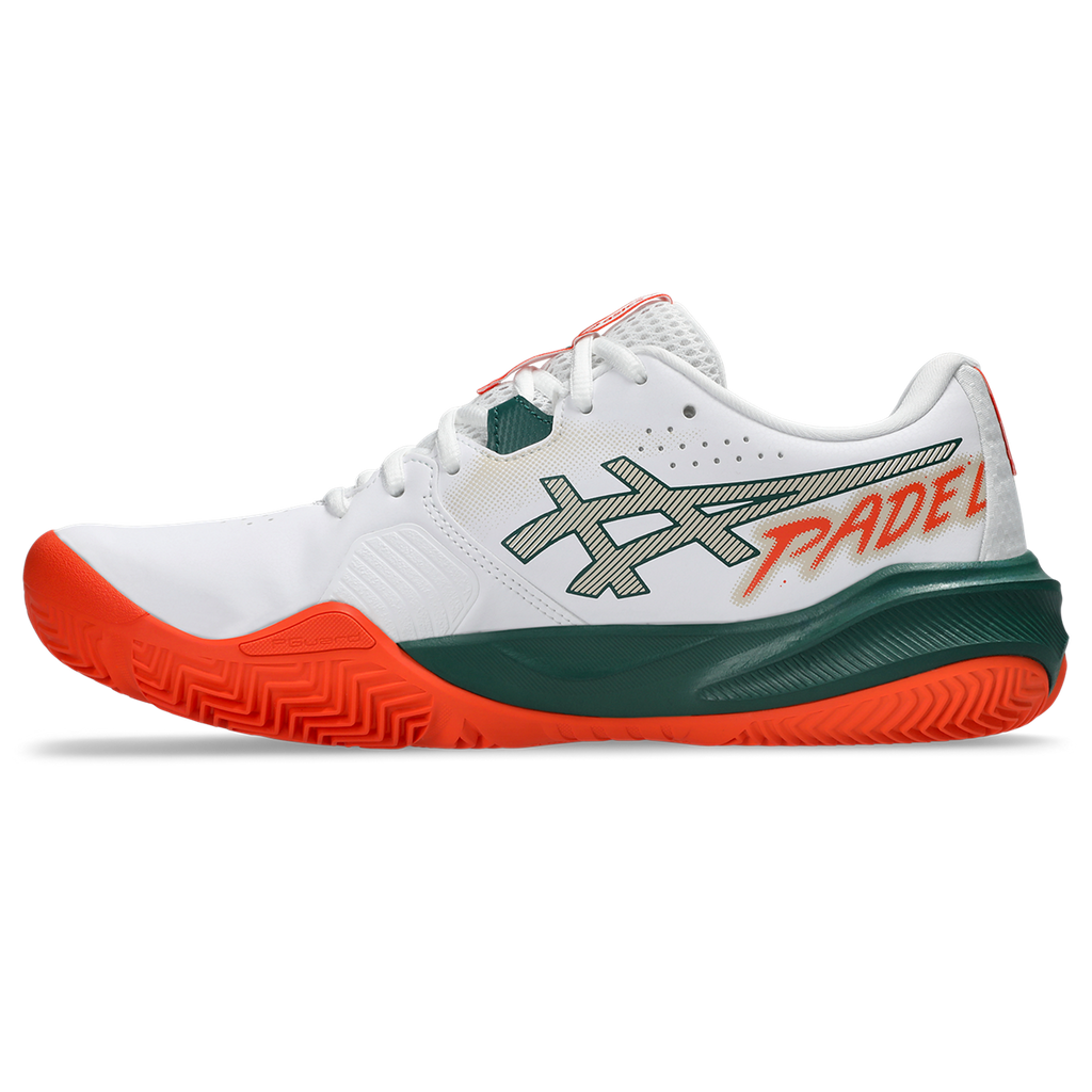 ASICS Gel-Challenger 15 Padel White / Energy Orange 1041A511-102 vasen sivu