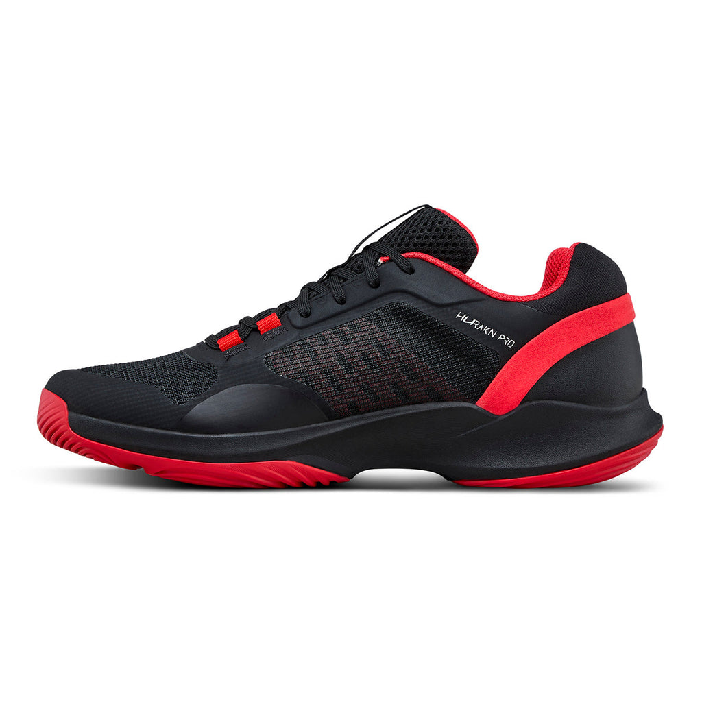 Wilson Hurakn Pro V2 Black / Red padelkenkä sisäsivulta