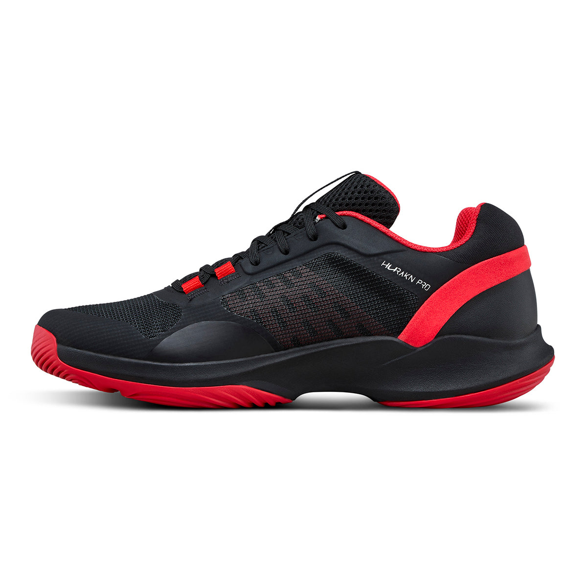 Wilson Hurakn Pro V2 Black / Red padelkenkä sisäsivulta