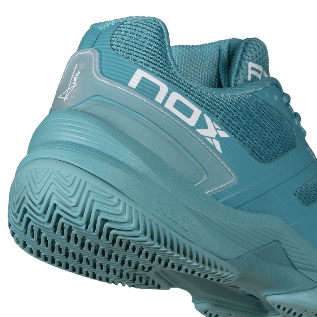 NOX AT10 Pro Turquoise / White padelkenkä, kuva 3