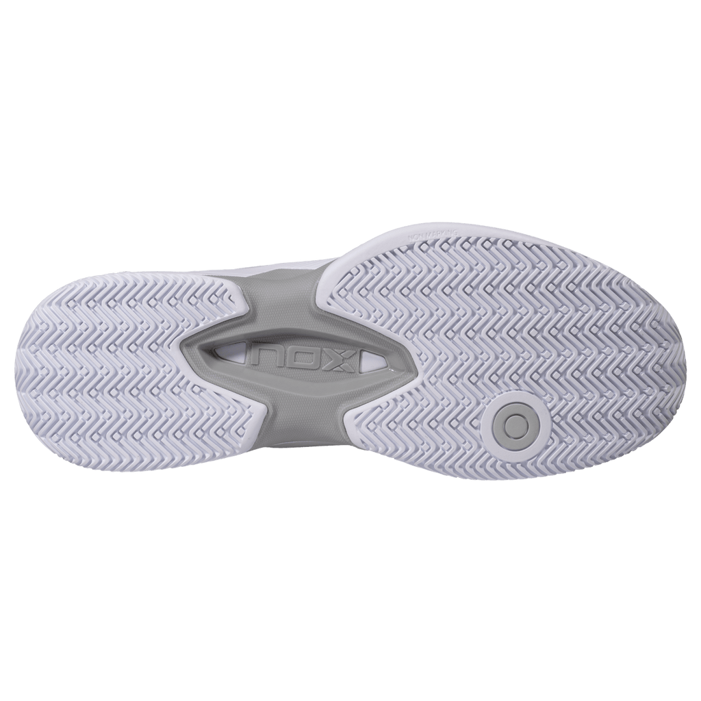 NOX AT10 Lux White / Grey padelkenkä takaa