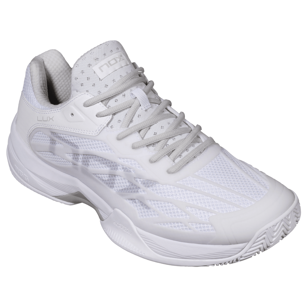 NOX AT10 Lux White / Grey padelkenkä sivulta