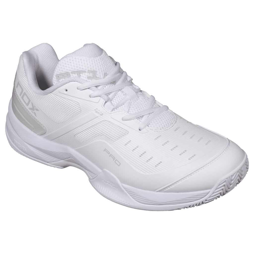 NOX AT10 Pro White / Grey padelkenkä sivulta