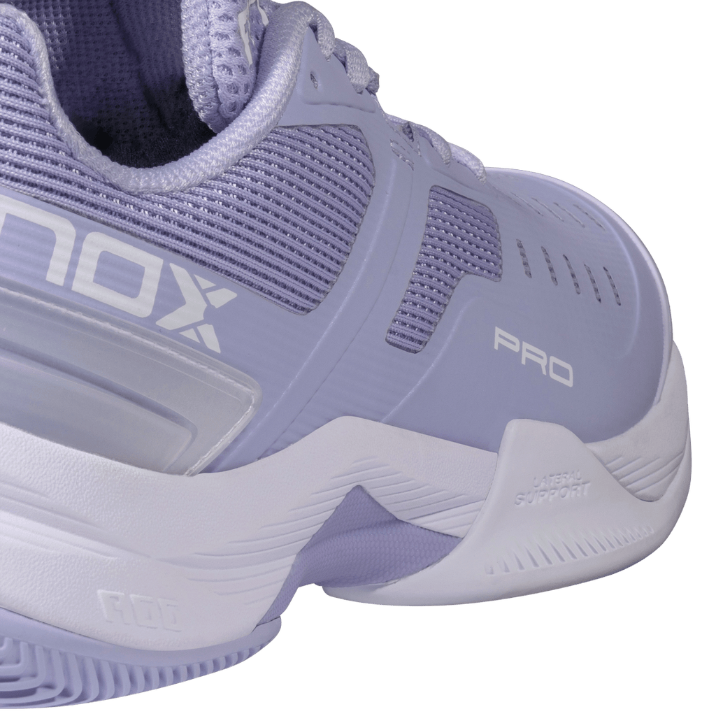 NOX AT10 Pro Purple / White padelkenkä yksityiskohta