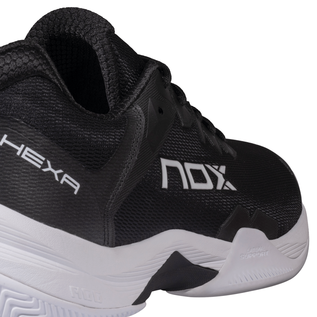 NOX ML10 Hexa Black / White padelkenkä päältä