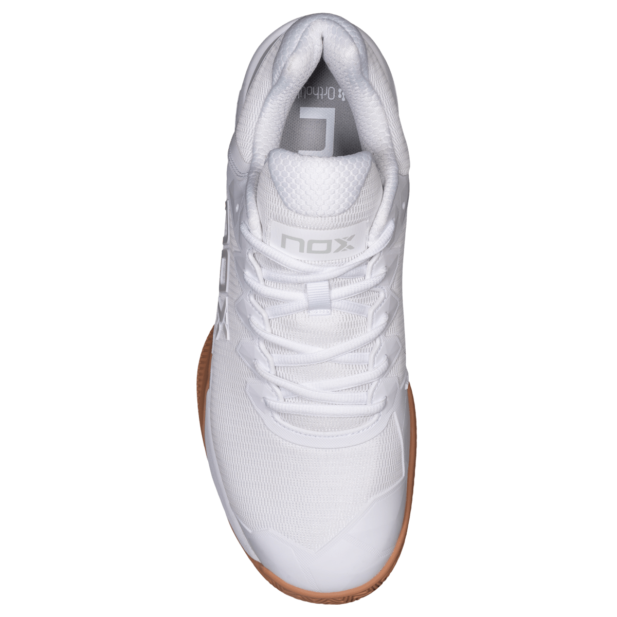 NOX ML10 Hexa White / Gum Rubber padelkenkä päältä