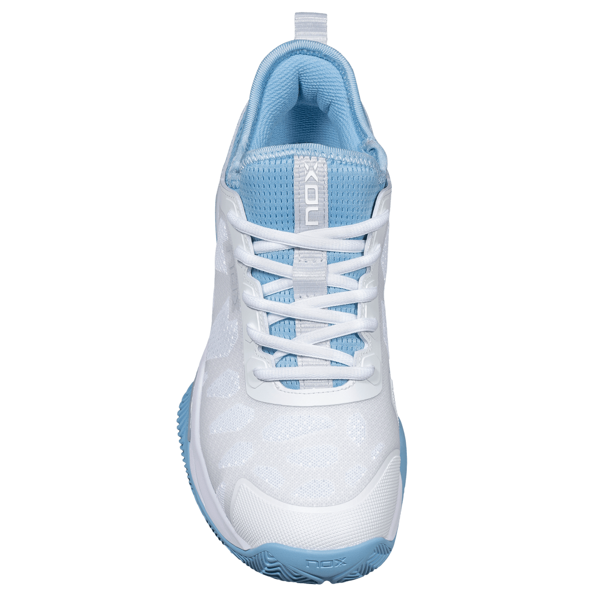 NOX Nerbo White / Dusk Blue padelkenkä pohja