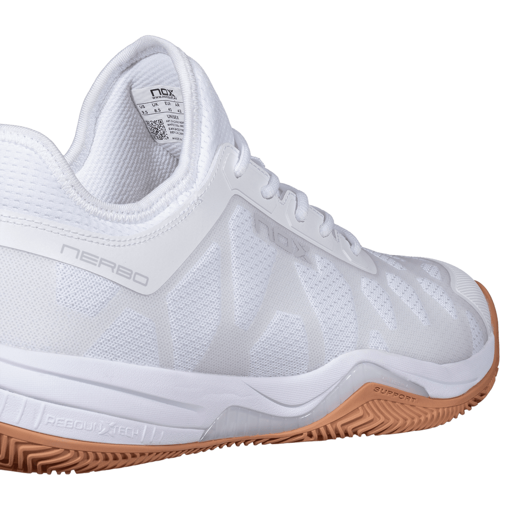 NOX Nerbo White / Gum Rubber padelkenkä yksityiskohta