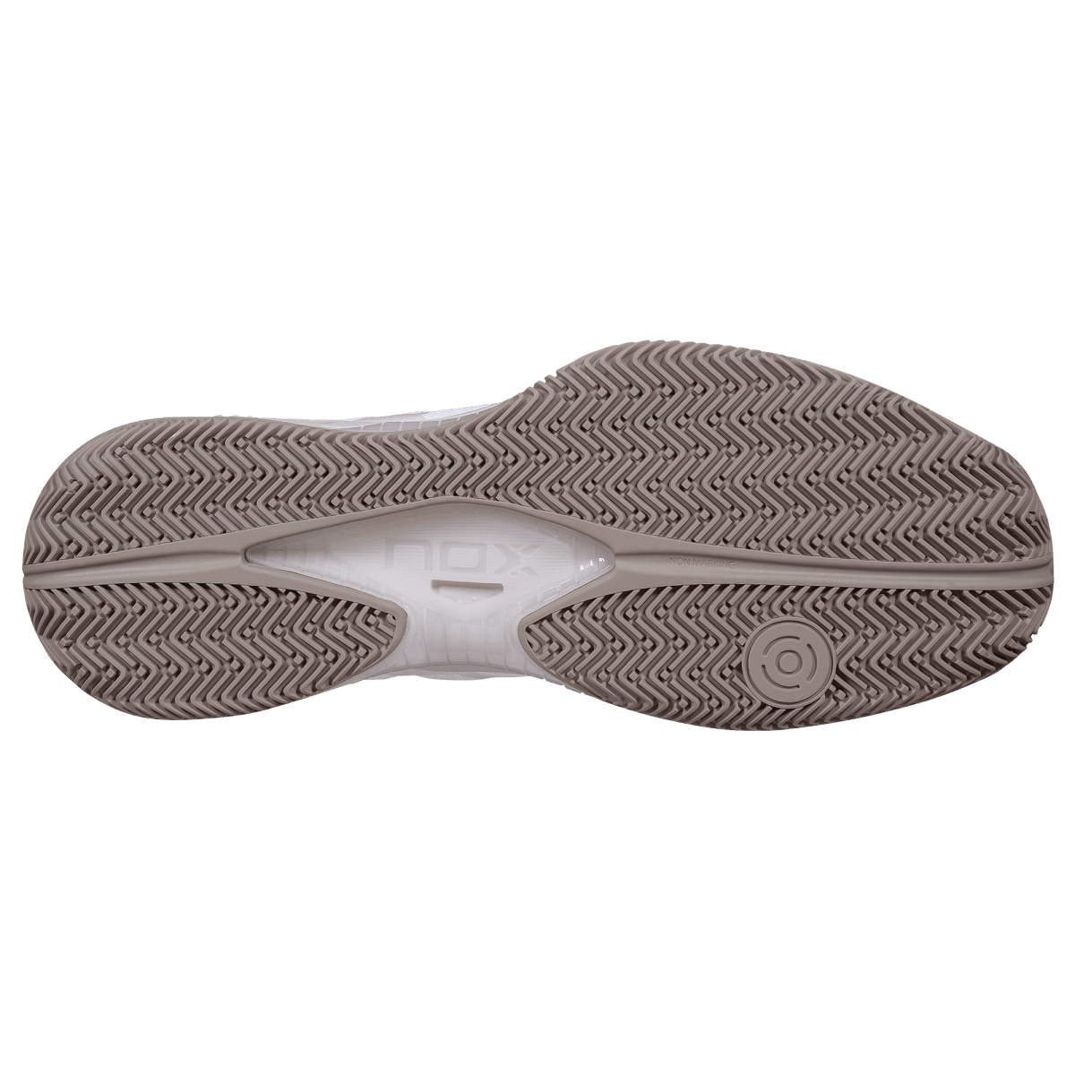 NOX Nerbo White / Vetiver padelkenkä takaa
